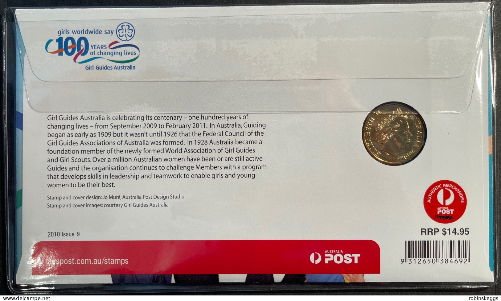 Australia PNC 2010 Girl Guides Centenary - Dollar