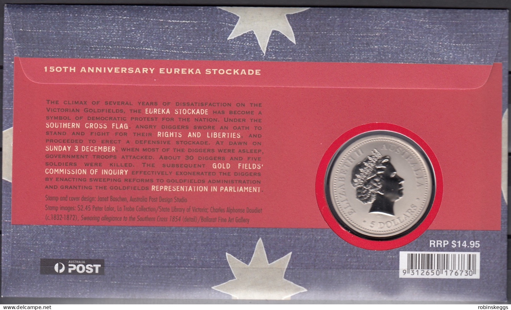 Australia PNC 2004 Eureka Stockade 150th Anniversary - Dollar