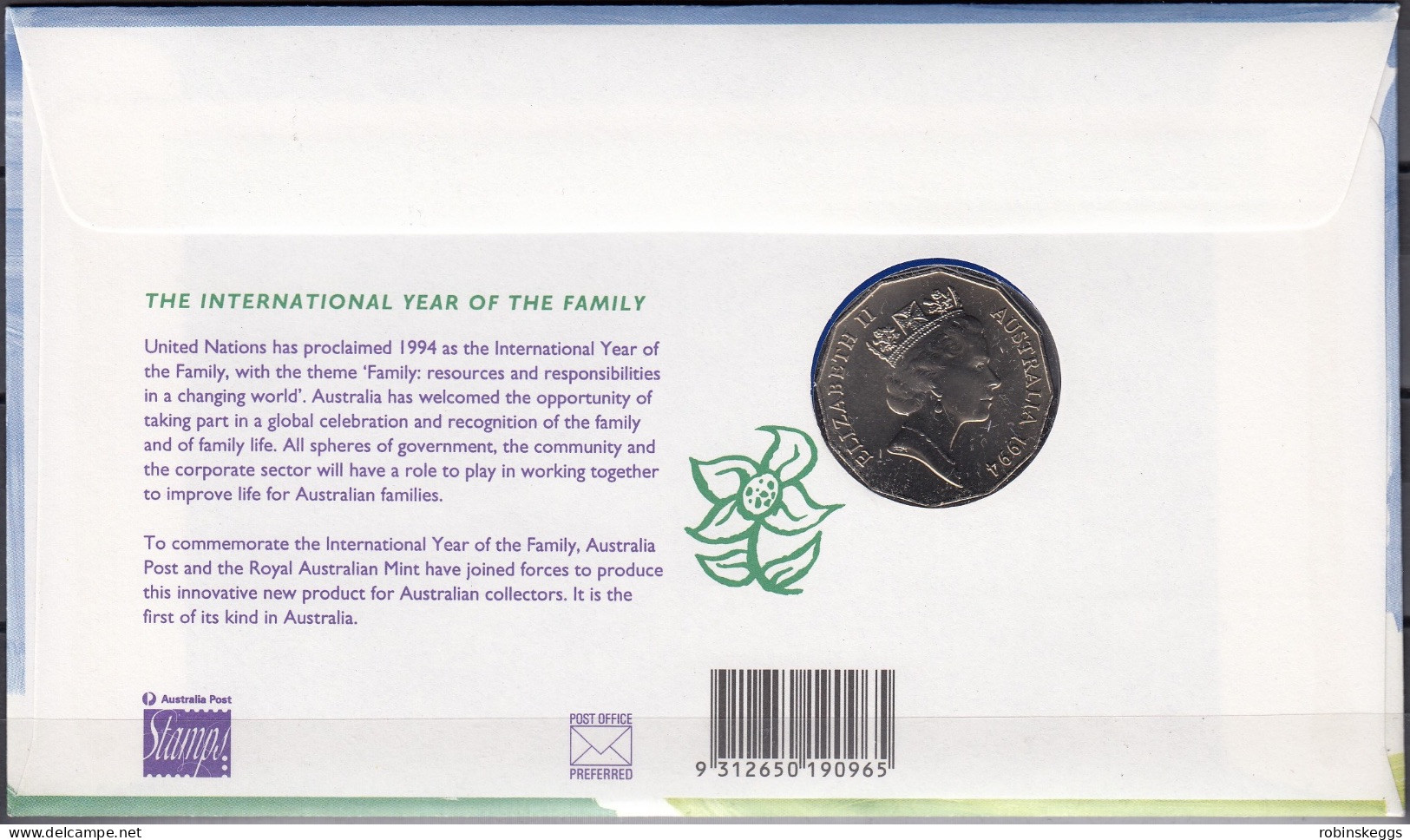 Australia PNC 1994 International Year Of The Family - Dollar