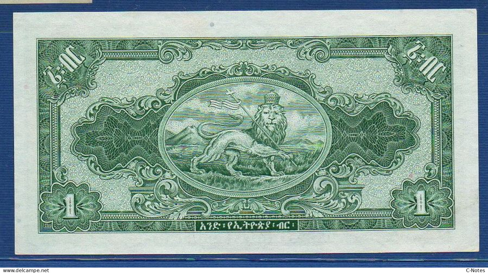 ETHIOPIA - P.12c – 1 Ethiopian Dollar ND (1945) UNC-,  S/n FX 945434 - Etiopía