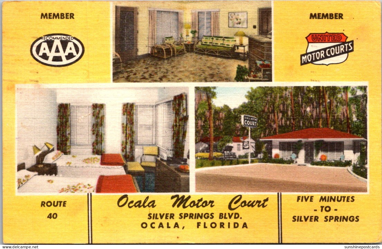 Florida Ocala The Ocala Motor Court 1953 - Ocala