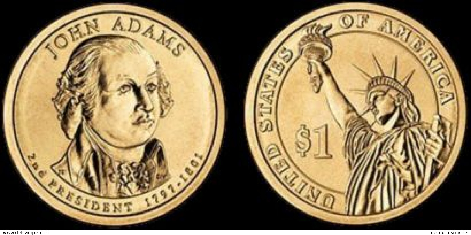 USA 1 Dollar 2007- John Adams UNC - 2007-…: Presidents