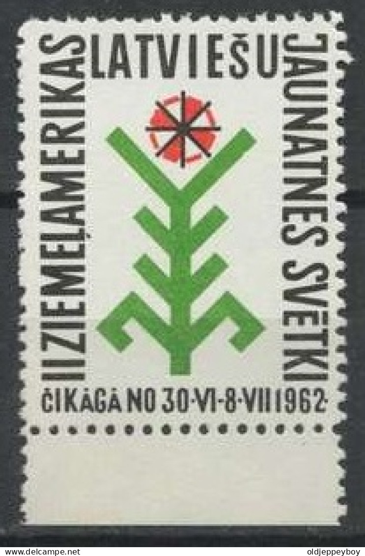  Latvia  1962, Copera Fonds, Exile, Pairs  Pfadfinder Reklamemarke VIGNETTE CINDERELLA SCOUTS SCOUTING - Ungebraucht