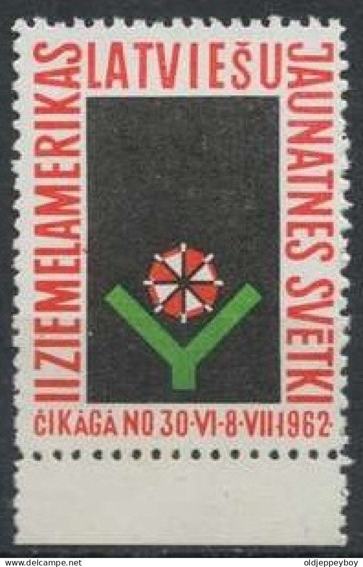  Latvia 1962, Copera Fonds, Exile, Pairs  Pfadfinder Reklamemarke VIGNETTE CINDERELLA SCOUTS SCOUTING - Unused Stamps