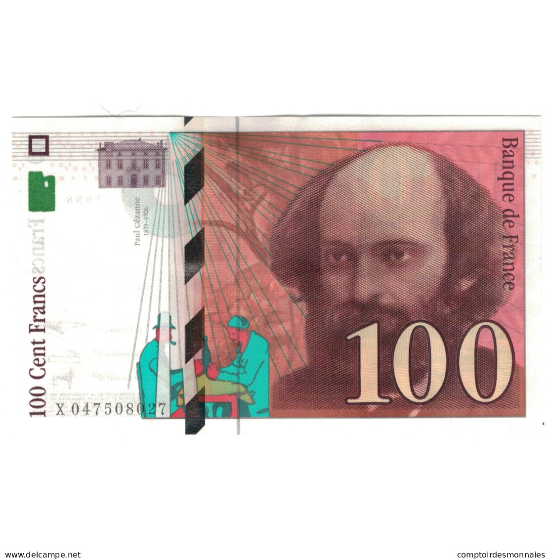 France, 100 Francs, Cézanne, 1998, X047508027, NEUF, Fayette:74.2, KM:158a - 100 F 1997-1998 ''Cézanne''