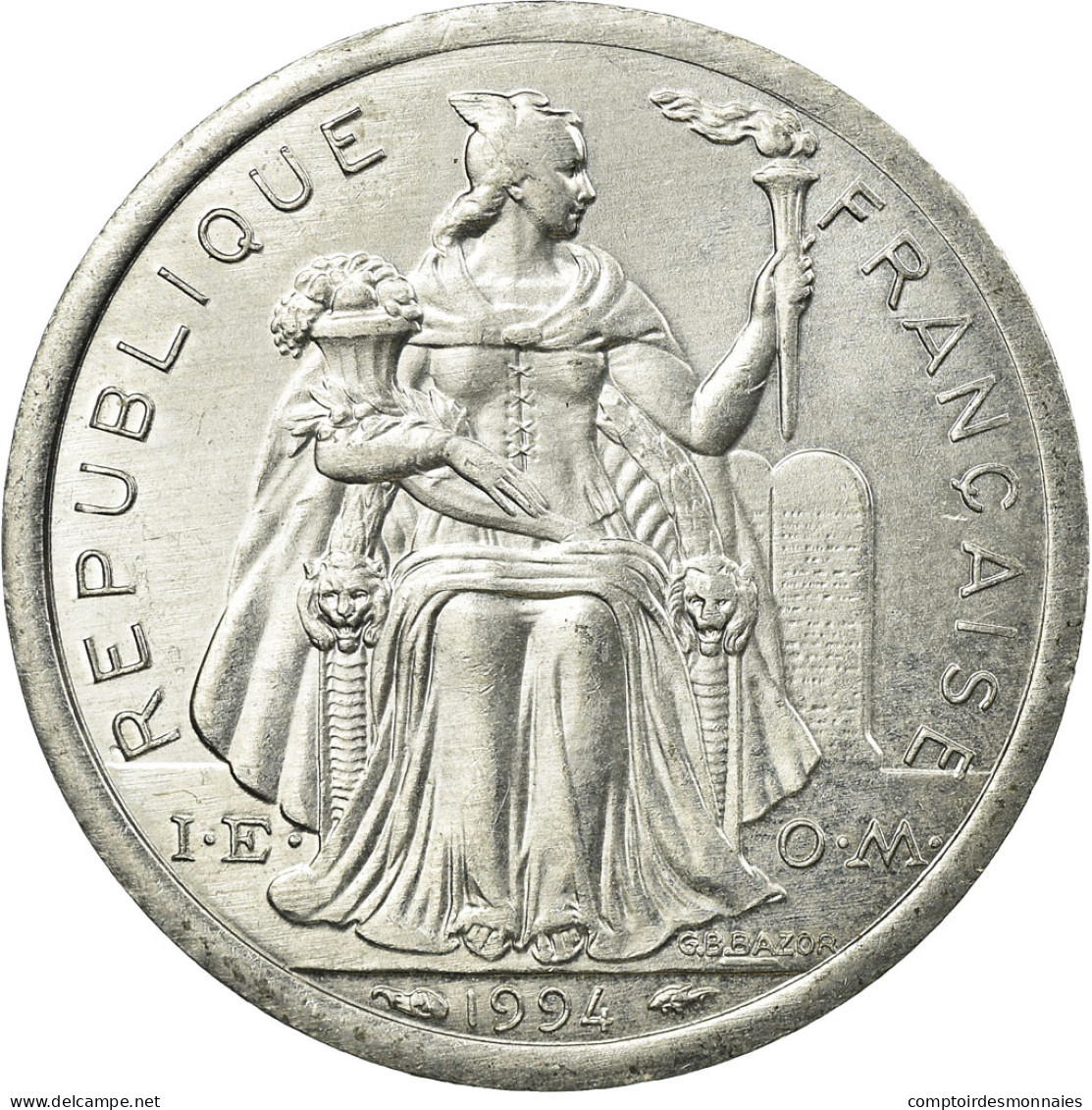 Monnaie, Nouvelle-Calédonie, Franc, 1994, Paris, TTB, Aluminium, KM:10 - Nieuw-Caledonië