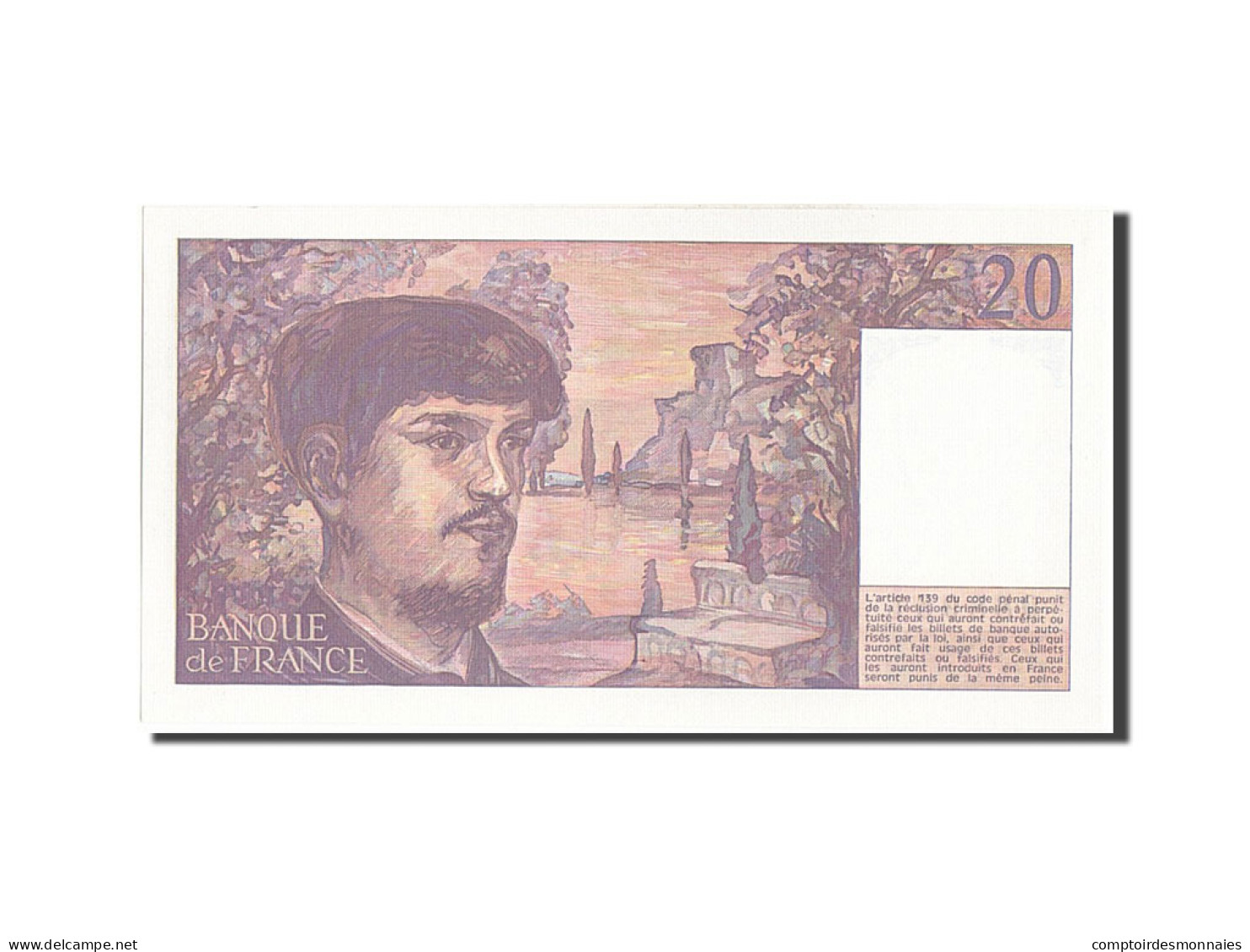 Billet, France, 20 Francs, 20 F 1980-1997 ''Debussy'', 1983, NEUF, Fayette:66.4 - 20 F 1980-1997 ''Debussy''