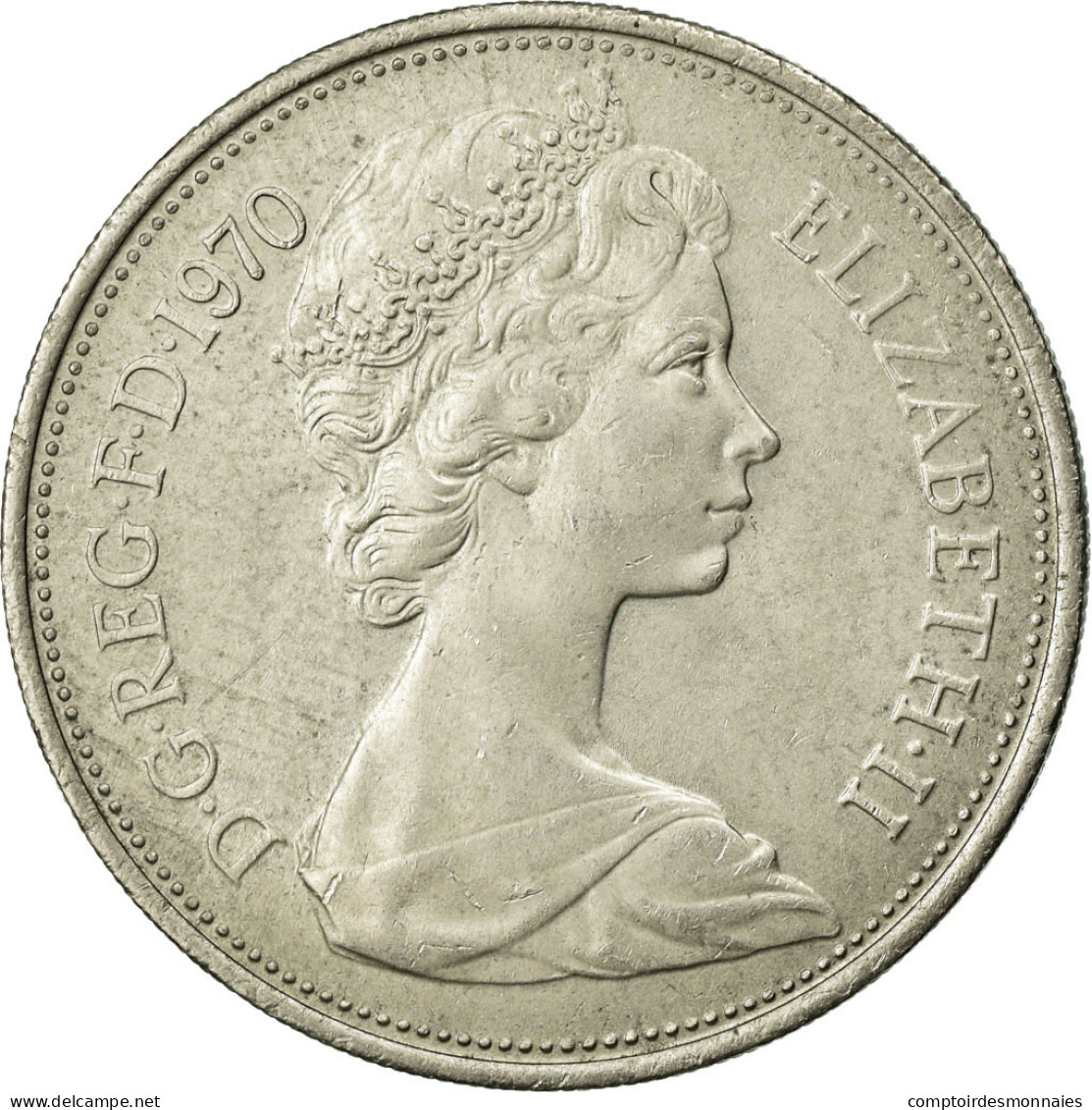 Monnaie, Grande-Bretagne, Elizabeth II, 10 New Pence, 1970, SUP, Copper-nickel - 10 Pence & 10 New Pence