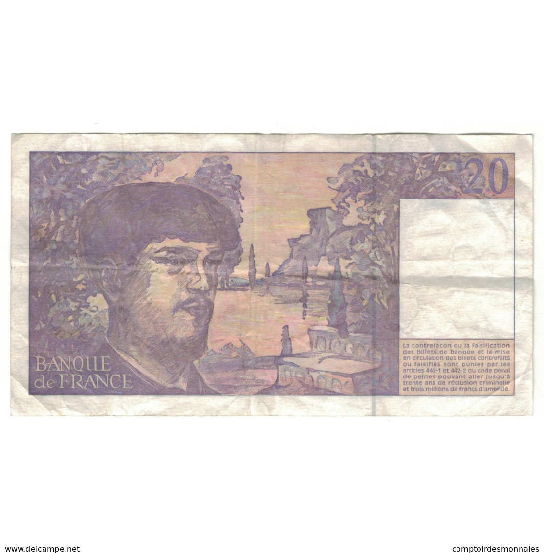 France, 20 Francs, Debussy, 1997, N.062, TTB, Fayette:66ter.2, KM:151i - 20 F 1980-1997 ''Debussy''