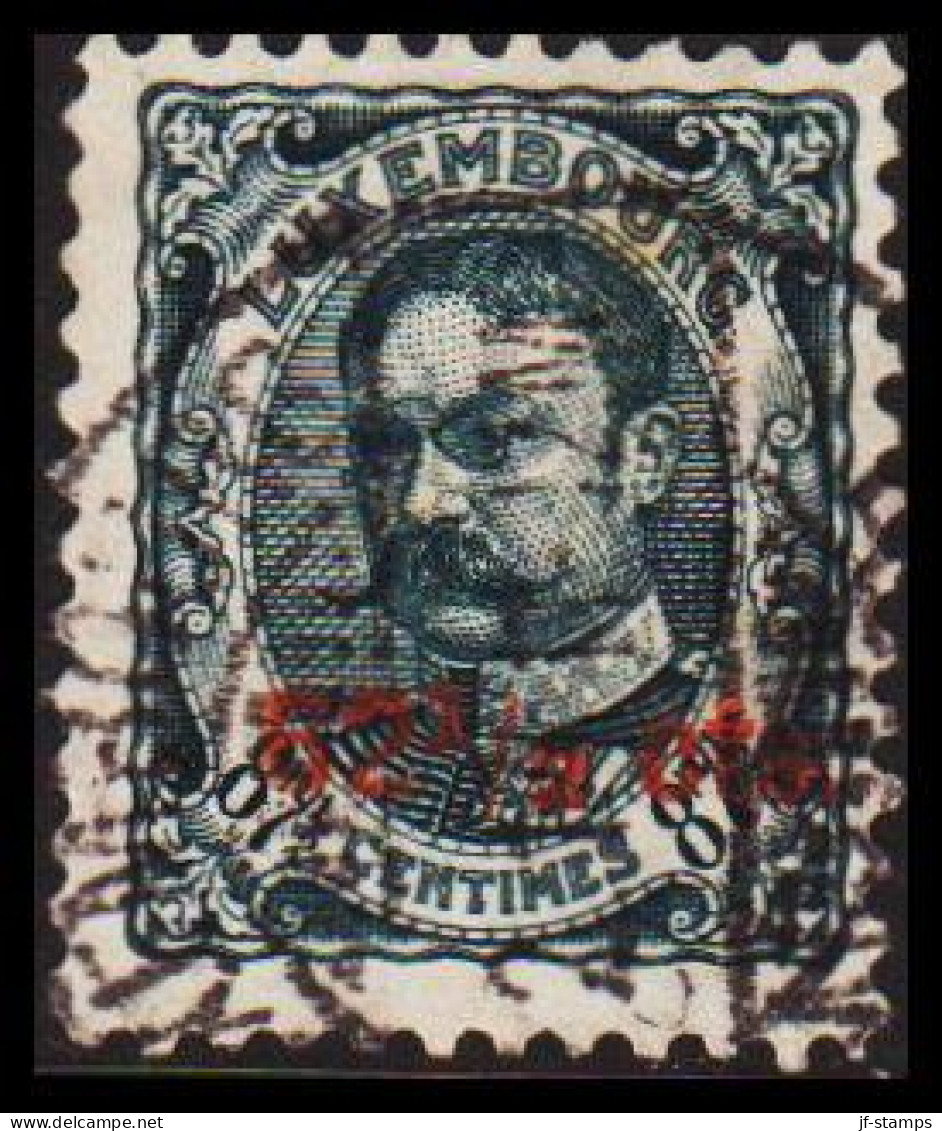 1912-1915. LUXEMBOURG. Großherzogin Wilhelm IV 62½ Cts. On 87½ Cts.  (Michel 89) - JF532637 - 1907-24 Ecusson