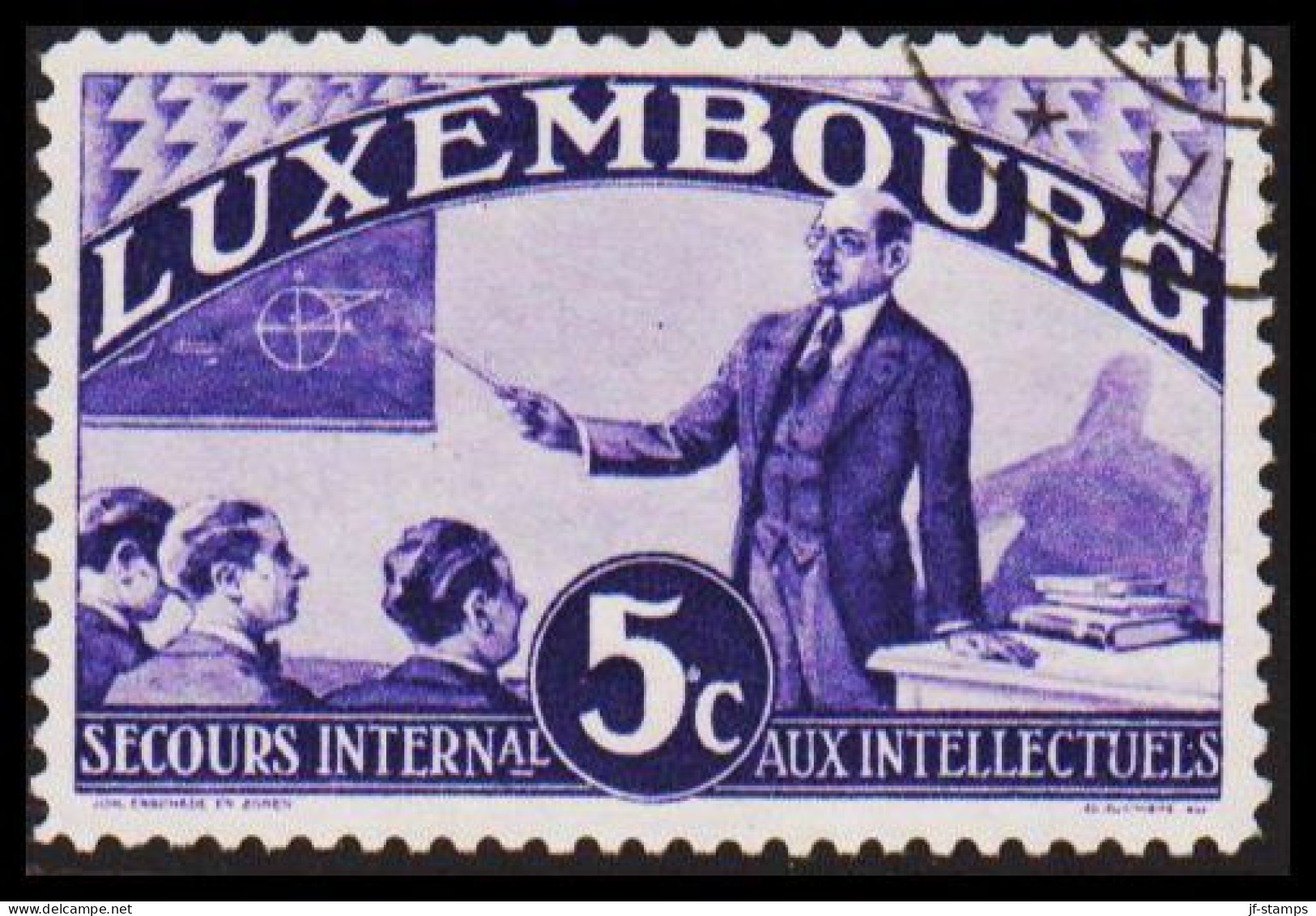 1935. LUXEMBOURG. Intellectuals. 5 C.  (Michel 266) - JF532657 - Oblitérés