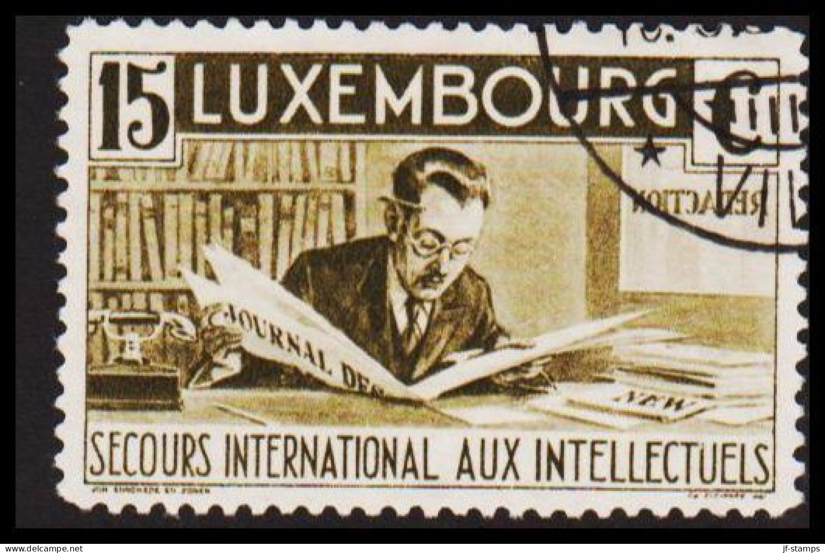 1935. LUXEMBOURG. Intellectuals. 15 C.  (Michel 268) - JF532658 - Oblitérés