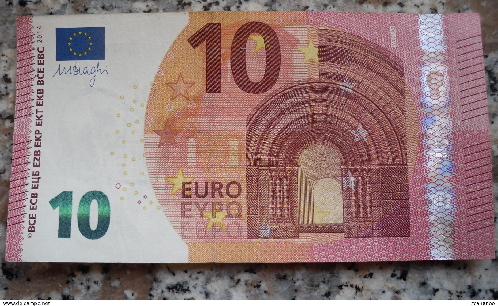 BANCONOTA IN EURO DA 10 M. DRAGHI DEL 2014 W001A3 - - 10 Euro