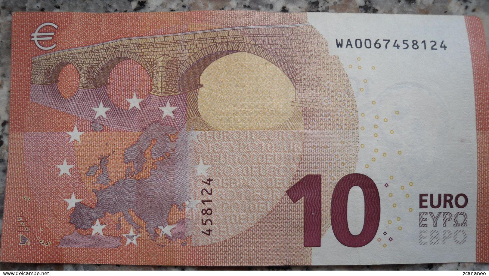 BANCONOTA IN EURO DA 10 M. DRAGHI DEL 2014 W001A3 - - 10 Euro