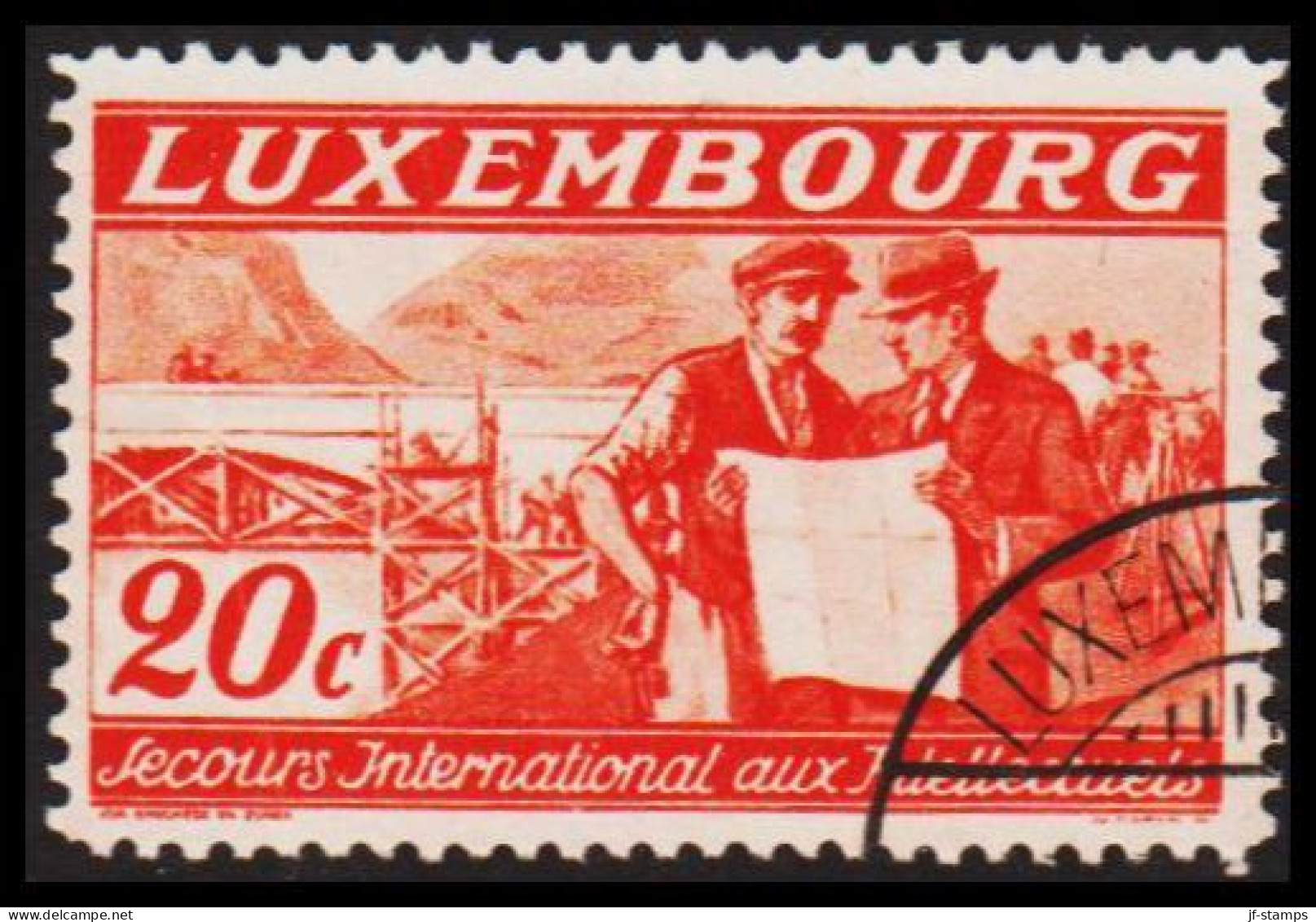 1935. LUXEMBOURG. Intellectuals. 20 C.  (Michel 269) - JF532660 - Oblitérés