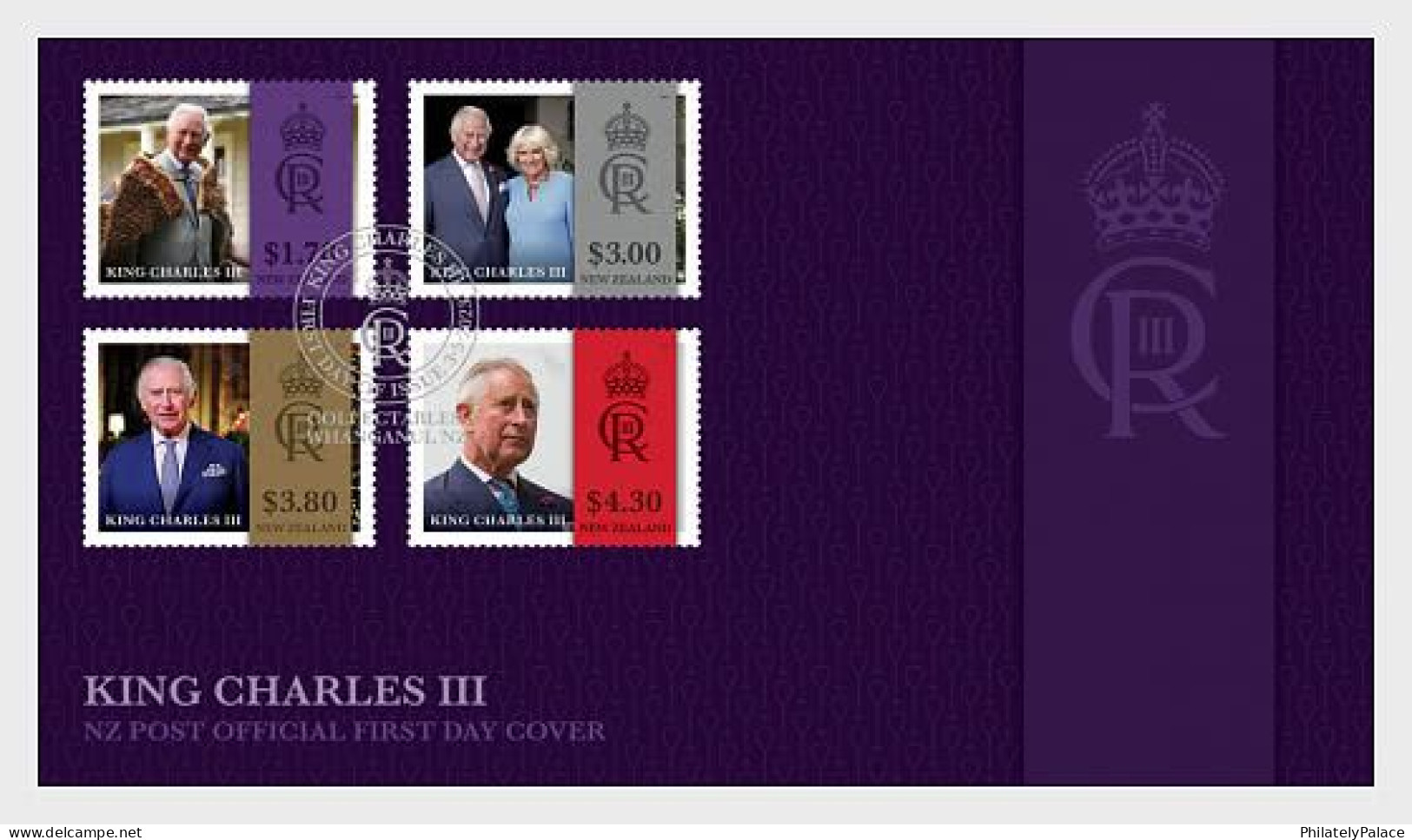 NEW ZEALAND 2023 His Majesty King Charles III A New Reign Camilla, Queen Consort FDC Cover (**) - Briefe U. Dokumente