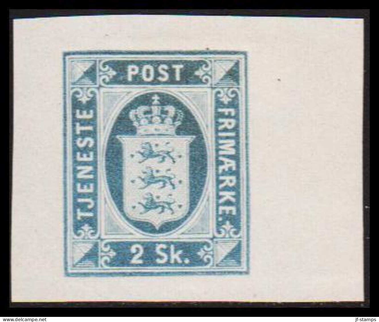 1886. Official Reprint. Official Stamps. 2 Sk. Blue  (Michel D 1 ND) - JF532968 - Dienstzegels