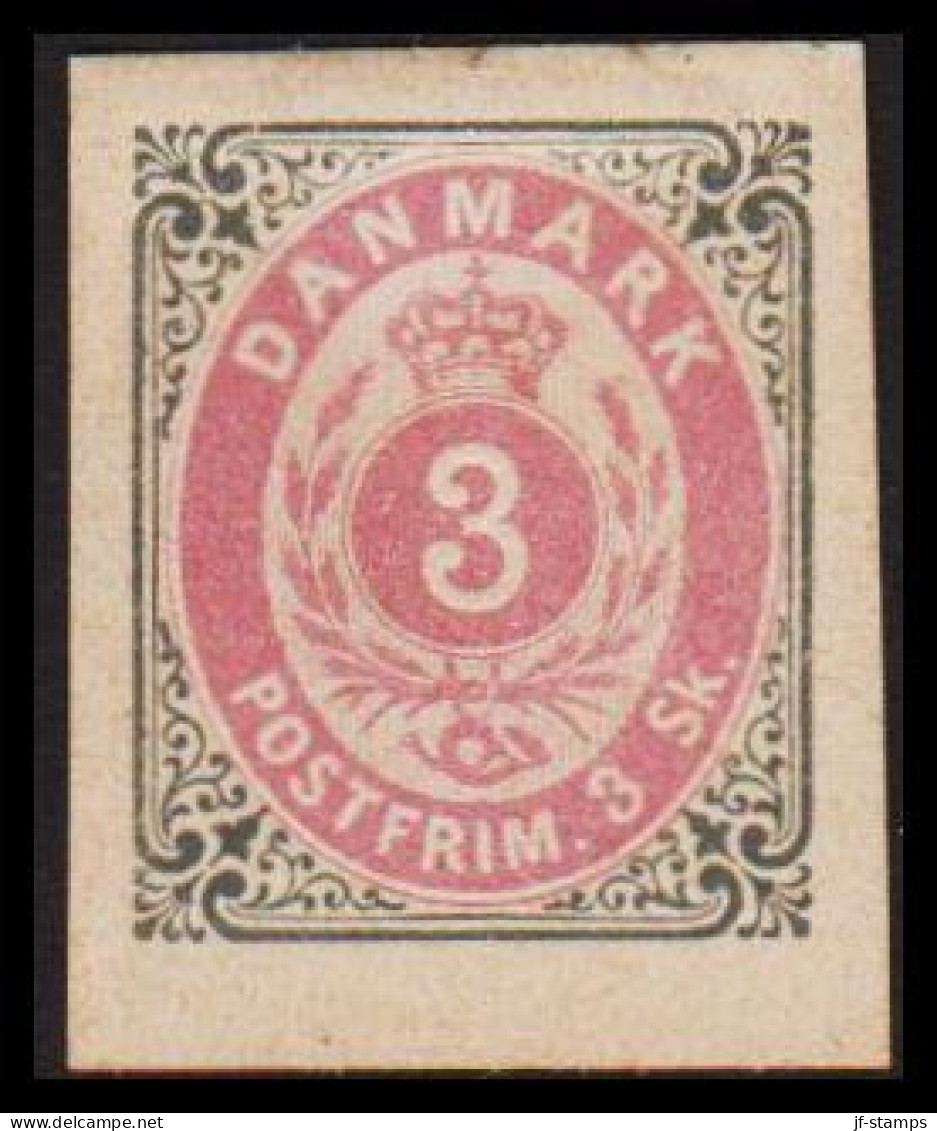 1886. Official Reprint. Bi-coloured Skilling. 3 Sk. Gray/lilac Inverted Frame. Yellowish... (Michel 17 II ND) - JF532972 - Nuovi