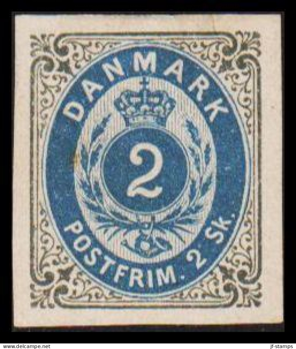 1886. Official Reprint. Bi-coloured Skilling. 2 Sk. Gray/blue Inverted Frame. Yellowish ... (Michel 16 II ND) - JF532979 - Nuovi