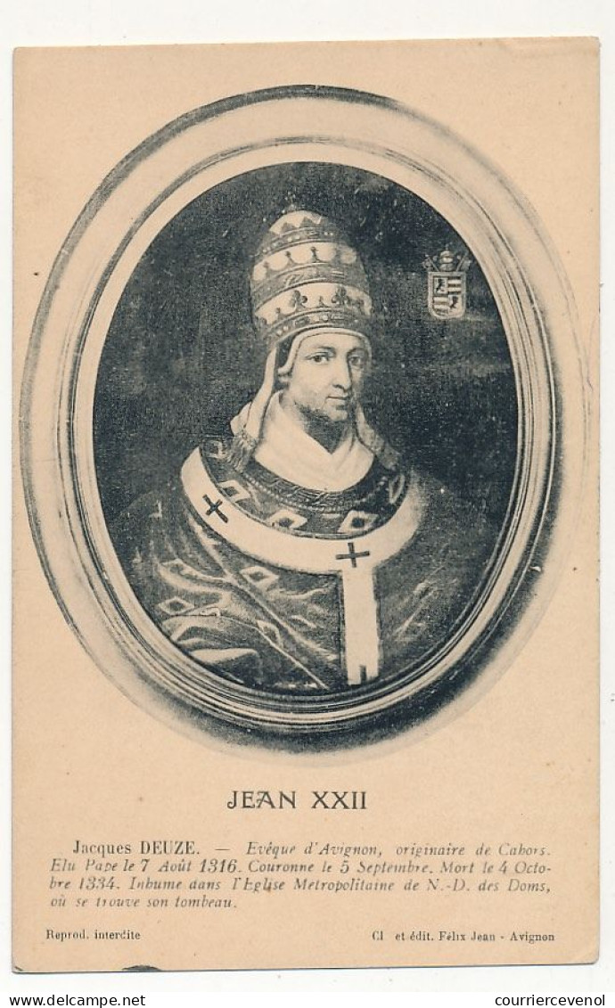 CPA - Jean XXII - Papes