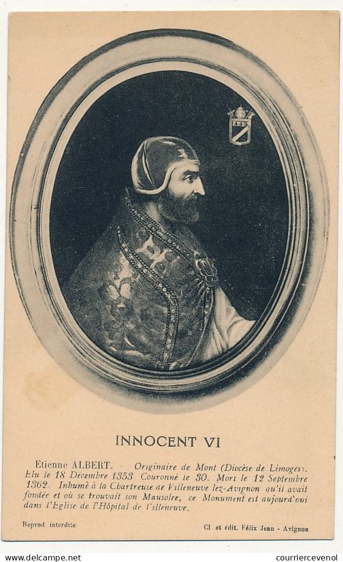 CPA - Innocent VI - Popes