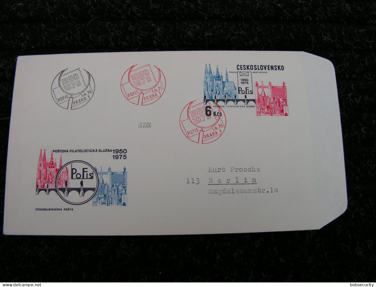 Pofis Umschlag Mit SST 1975 - Enveloppes