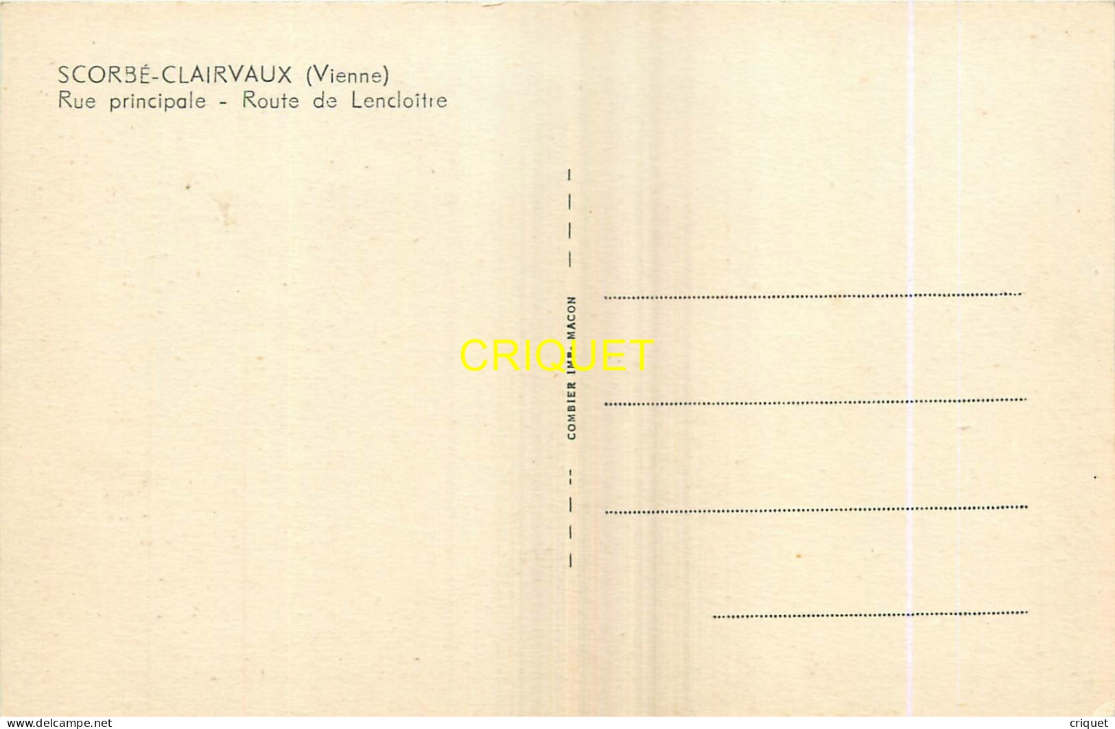 86 Scorbé-Clairvaux, Rue Principale, Route De Lencloître, Vieux Camion, Magasin Nouveautés Gagne Petit ... - Scorbe Clairvaux