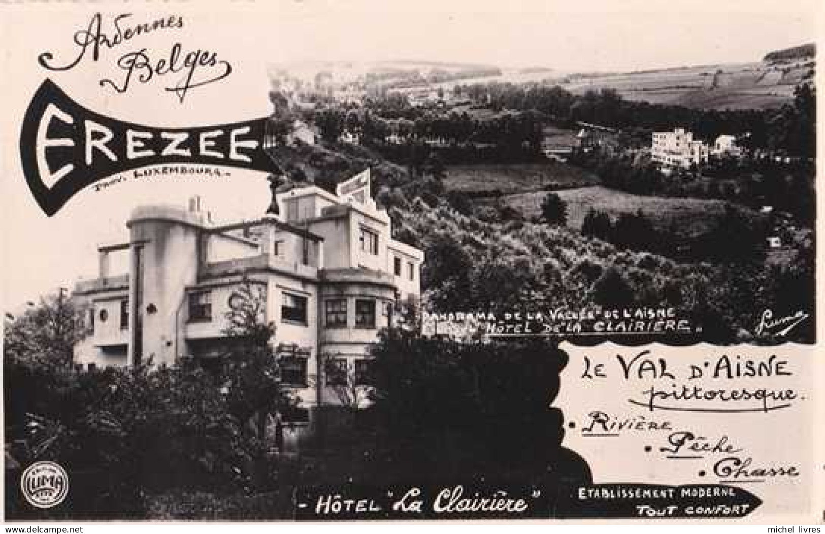 Erezée - Hôtel La Clairière - Circulé En 1946 - TBE - Erezee