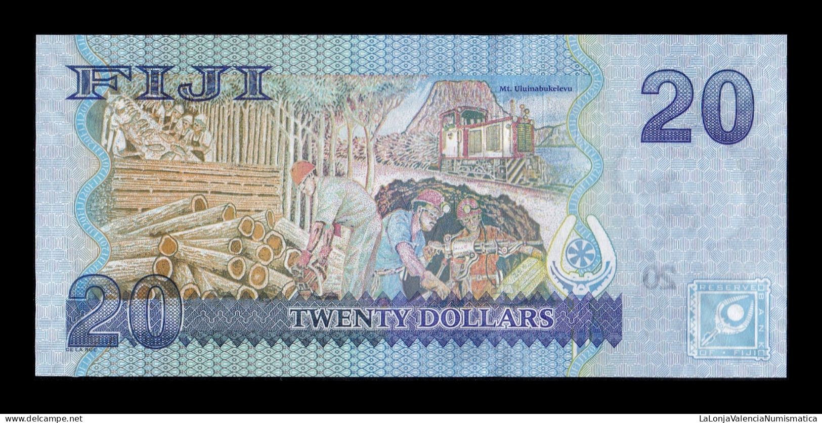 Fiji 20 Dollars ND (2007) Pick 112 Sc Unc - Figi