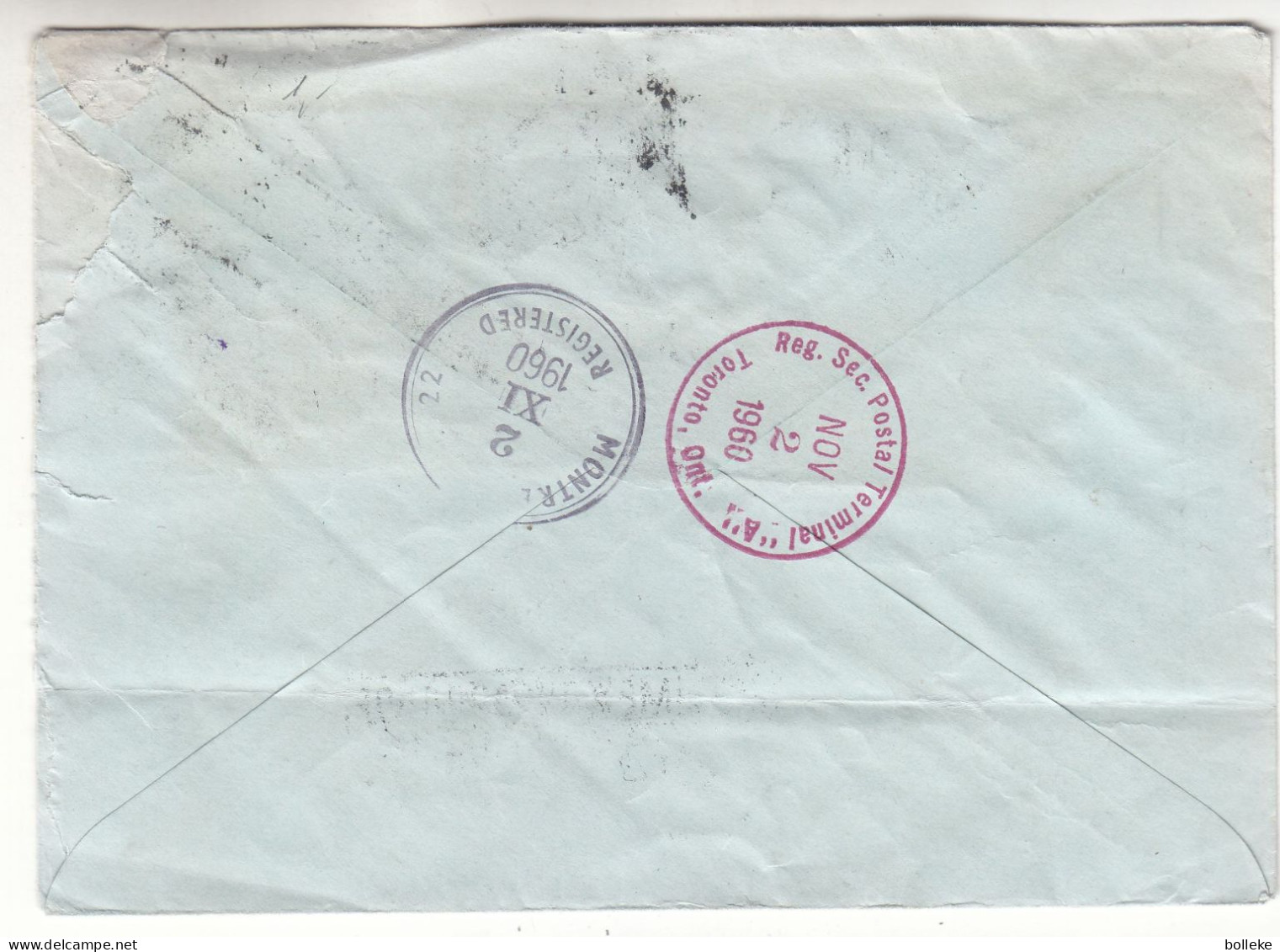 Russie - Lettonie - Lettre Recom De 1960 - Entier Postal - Oblit Liepaja - Exp Vers Montreal - Cachet De Toronto - - Lettres & Documents