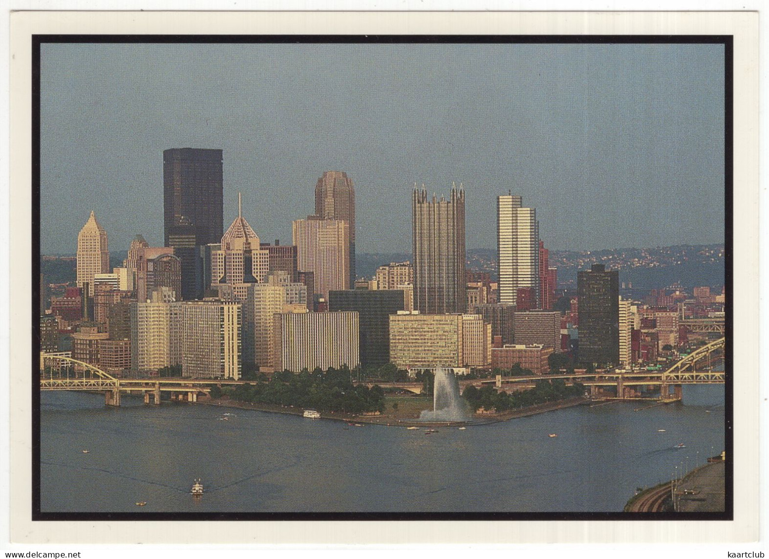 Pittsburgh's Golden Triangle Glistens In Late Afternoon Sun  - (USA) - Pittsburgh