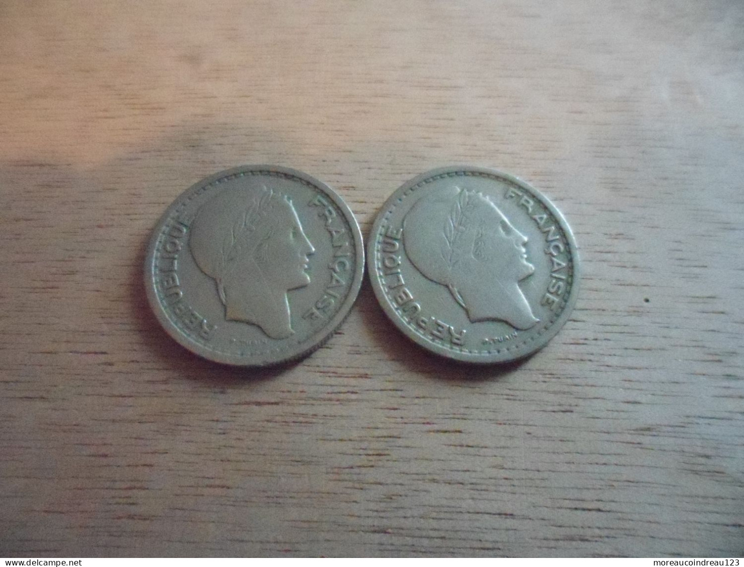 2x Pièces De  20 Francs 1949 Algérie - Colecciones Y Lotes