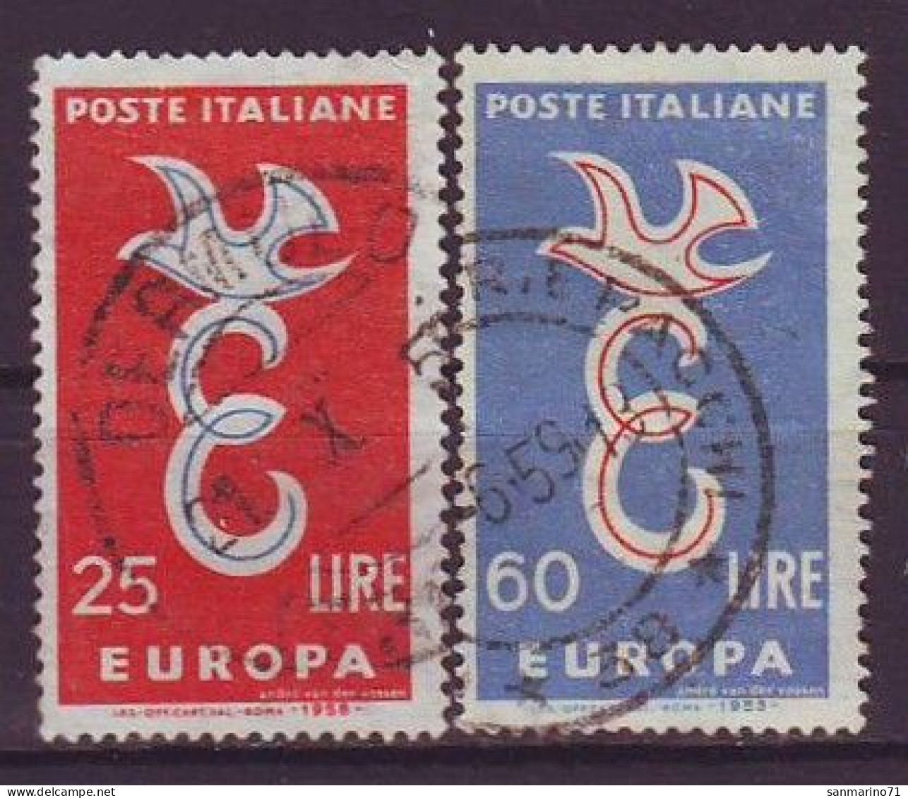 ITALY 1016-1017,used,hinged - 1958