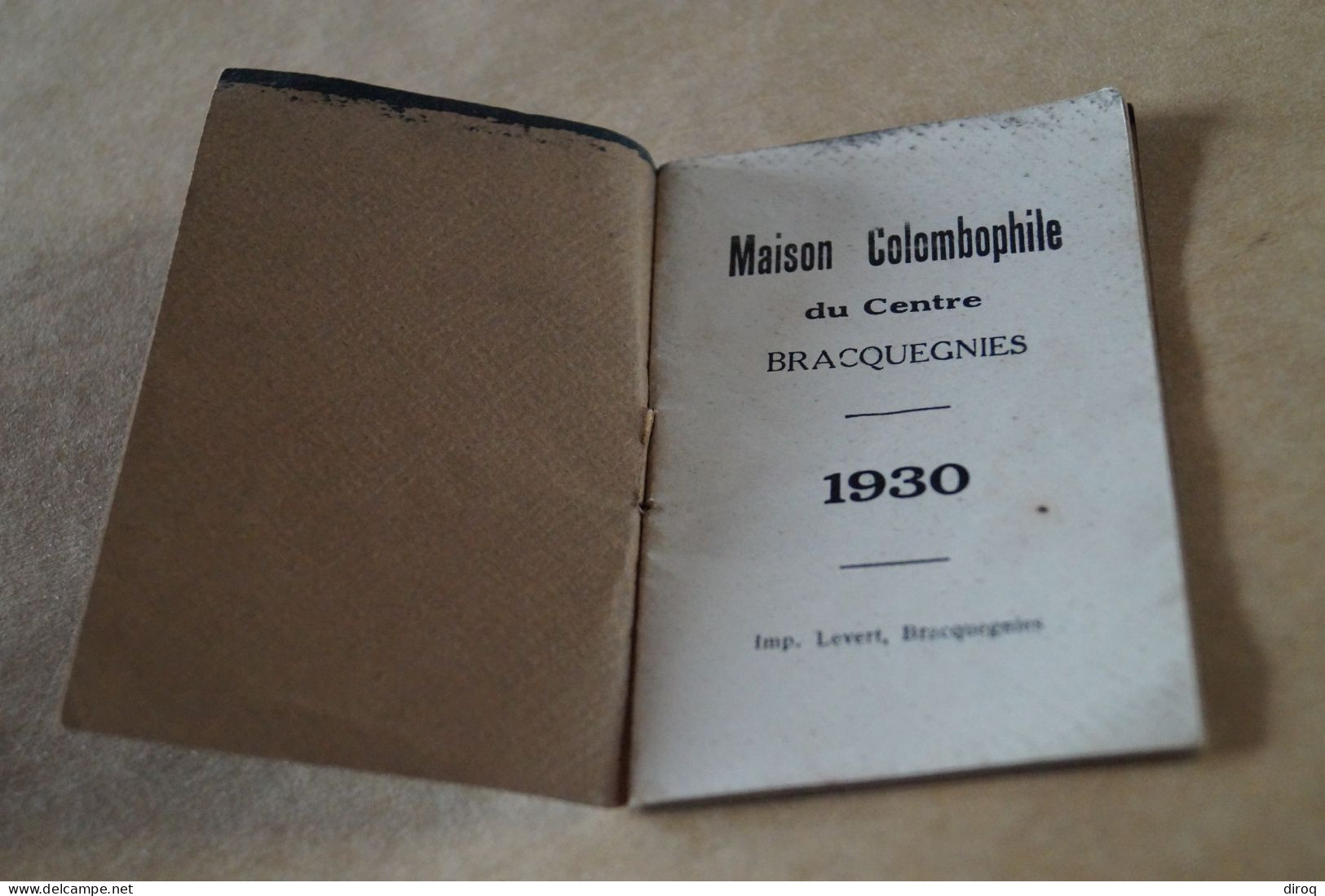 Colombophile,Pigeon,RARE Ancien Carnet 1930,Bracquegnies,Guichard Emile,20 Pages,10 Cm./7 Cm. - Non Classés