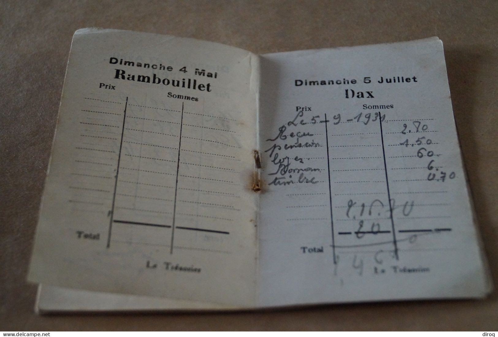 Colombophile,Pigeon,RARE ancien carnet 1930,Bracquegnies,Guichard Emile,20 pages,10 Cm./7 Cm.