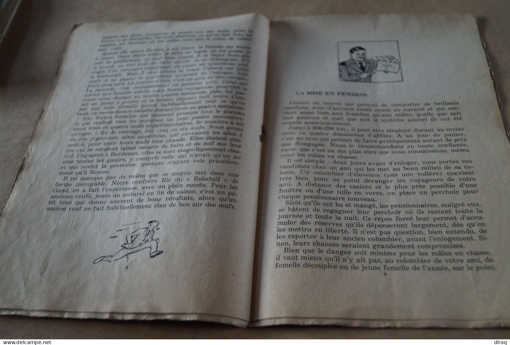 Colombophile,Pigeon,RARE 1933,Petits trucs pour gagner des 1er. Prix,16 pages,25 Cm./15,5 Cm..