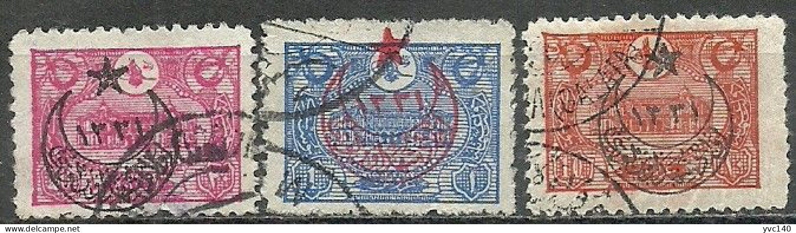 Turkey; 1916 Overprinted War Issue Stamps (Complete Set) - Oblitérés