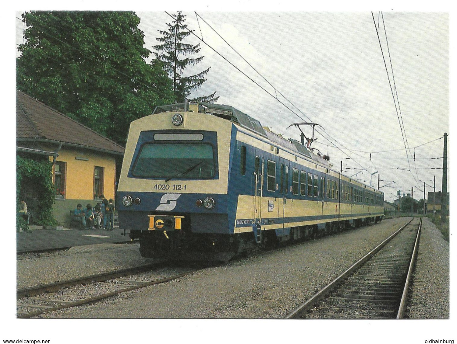 2327p: Eisenbahn AK, ÖBB- Triebwagen Reihe 4020.1, VOR, Bahnhof Wolfsthal (S7 Wien- Hainburg- Wolfsthal) - Bad Deutsch-Altenburg