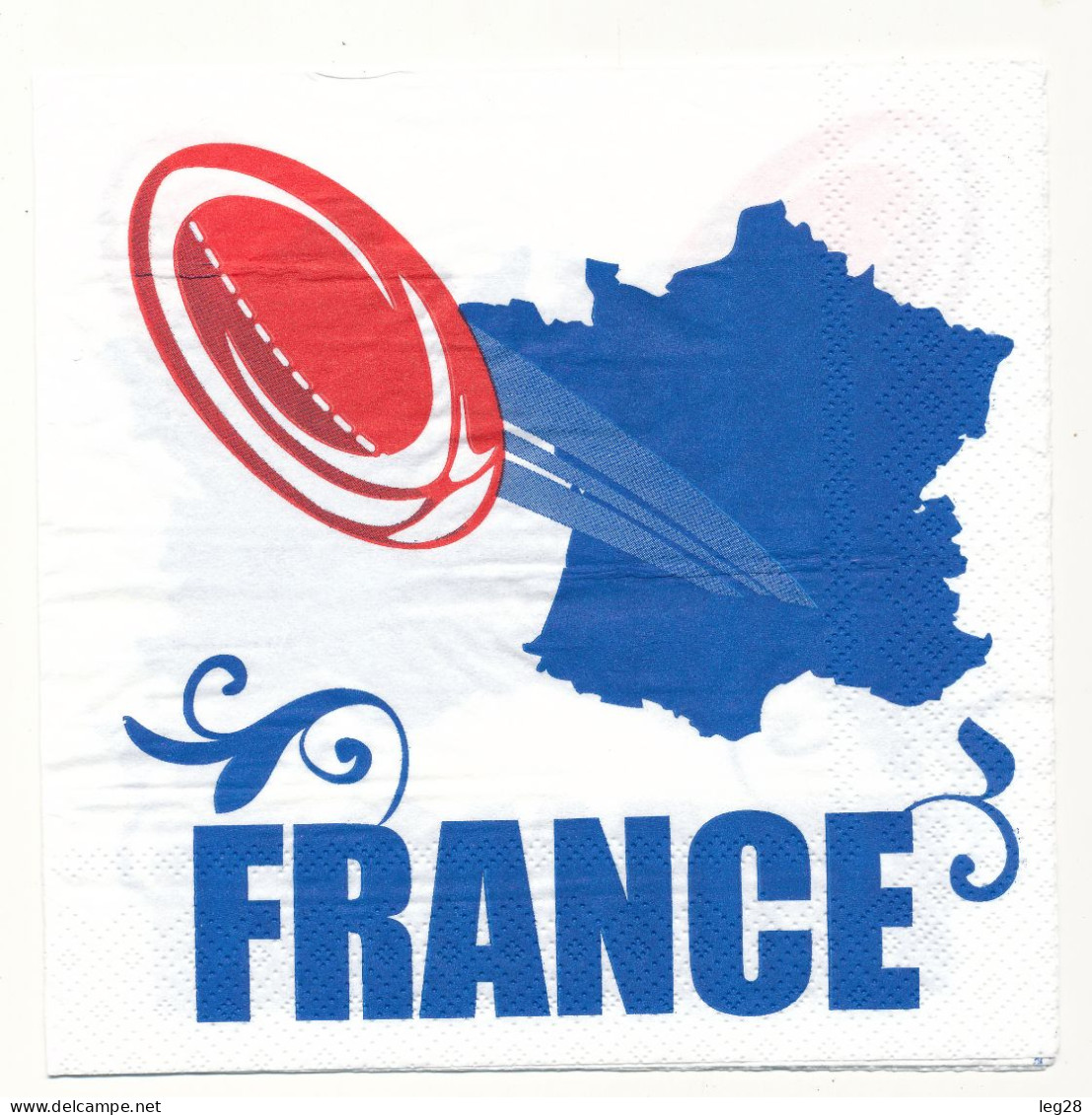 RUGBY  FRANCE - Company Logo Napkins