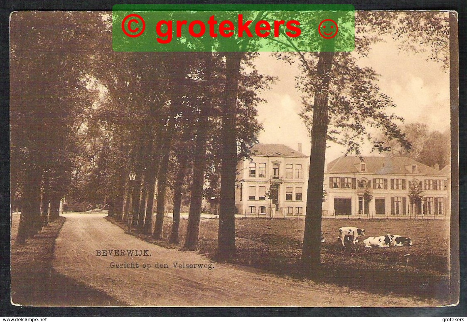 BEVERWIJK Gezicht Op Den Velserweg ± 1920 - Beverwijk
