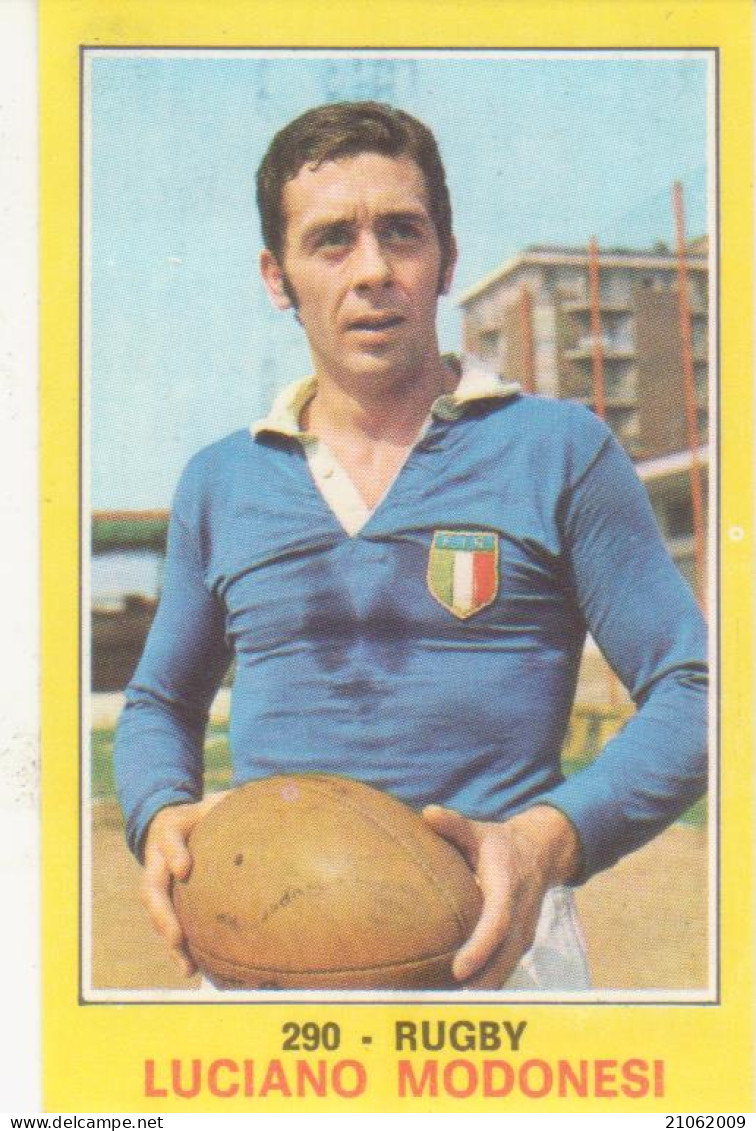 290 LUCIANO MODONESI - NAZIONALE ITALIANA RUGBY - CAMPIONI DELLO SPORT PANINI 1970-71 - Rugby