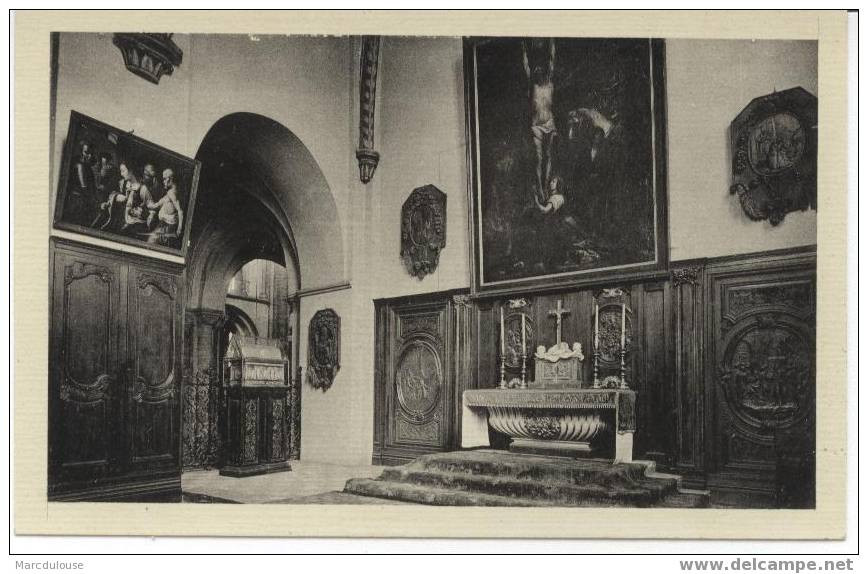 Tournai. Cathédrale (intérieur). Chapelle Saint-Eleuthère Du XIVè Siècle; Tableau De Jordaens XVIè Et De Seghers XVIIè. - Doornik