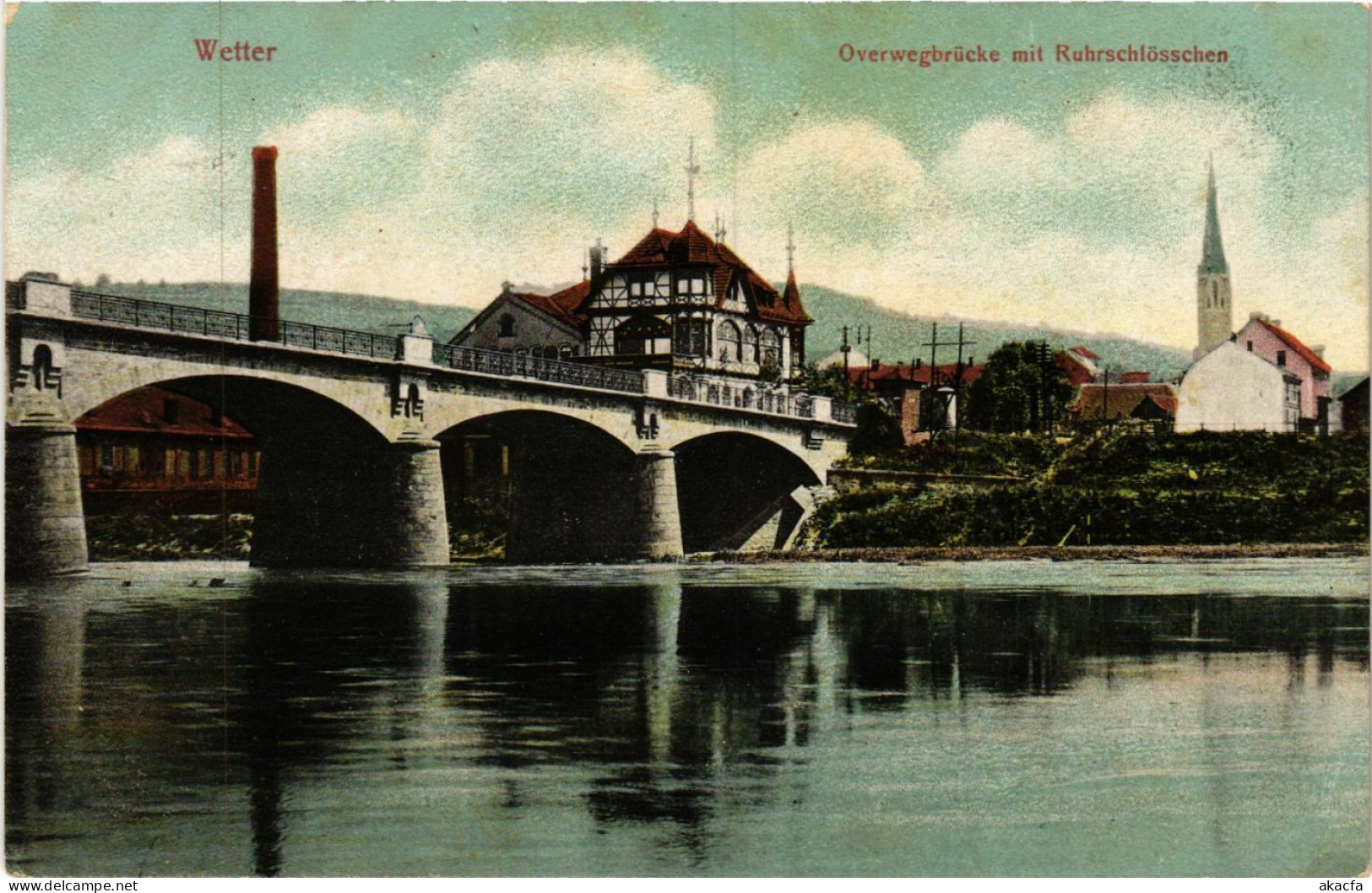 CPA AK Wetter -Overwegbrucke Mit Ruhrschlosschen GERMANY (857992) - Wetter