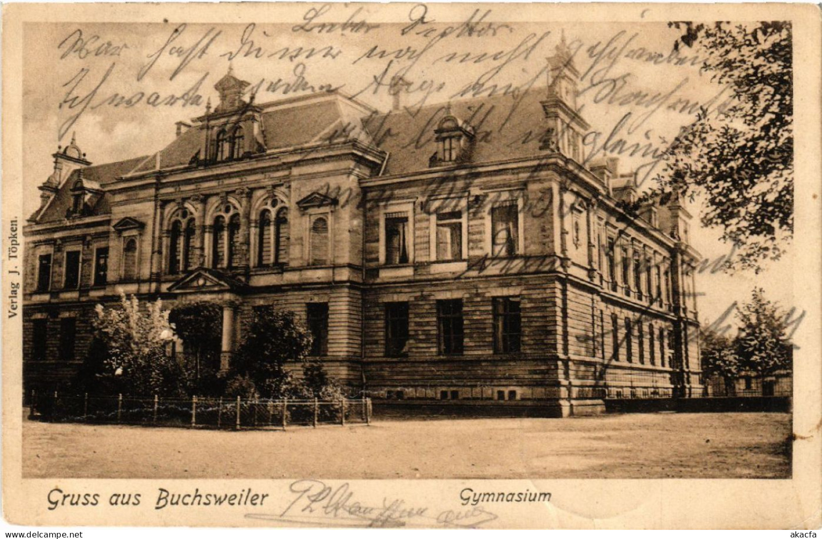 CPA AK Gruss Aus BUCHSWEILER Gymnasium (490375) - Bouxwiller