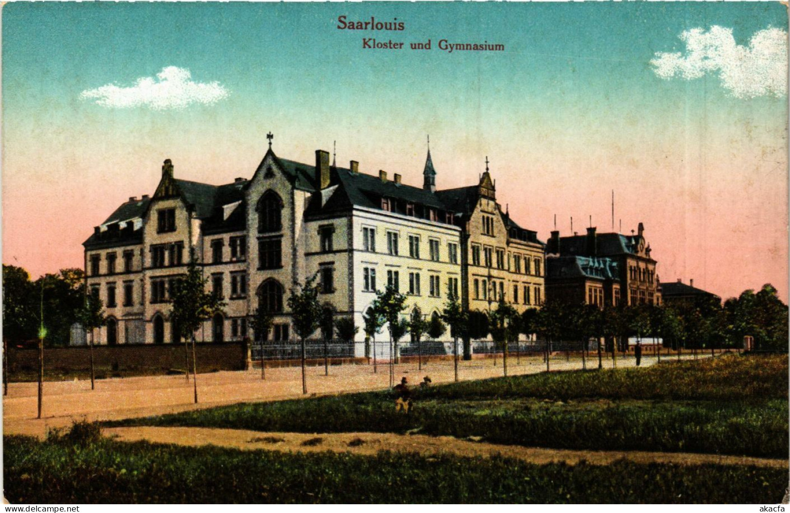 CPA AK Saarlouis Kloster U Gymnasium GERMANY (939680) - Kreis Saarlouis