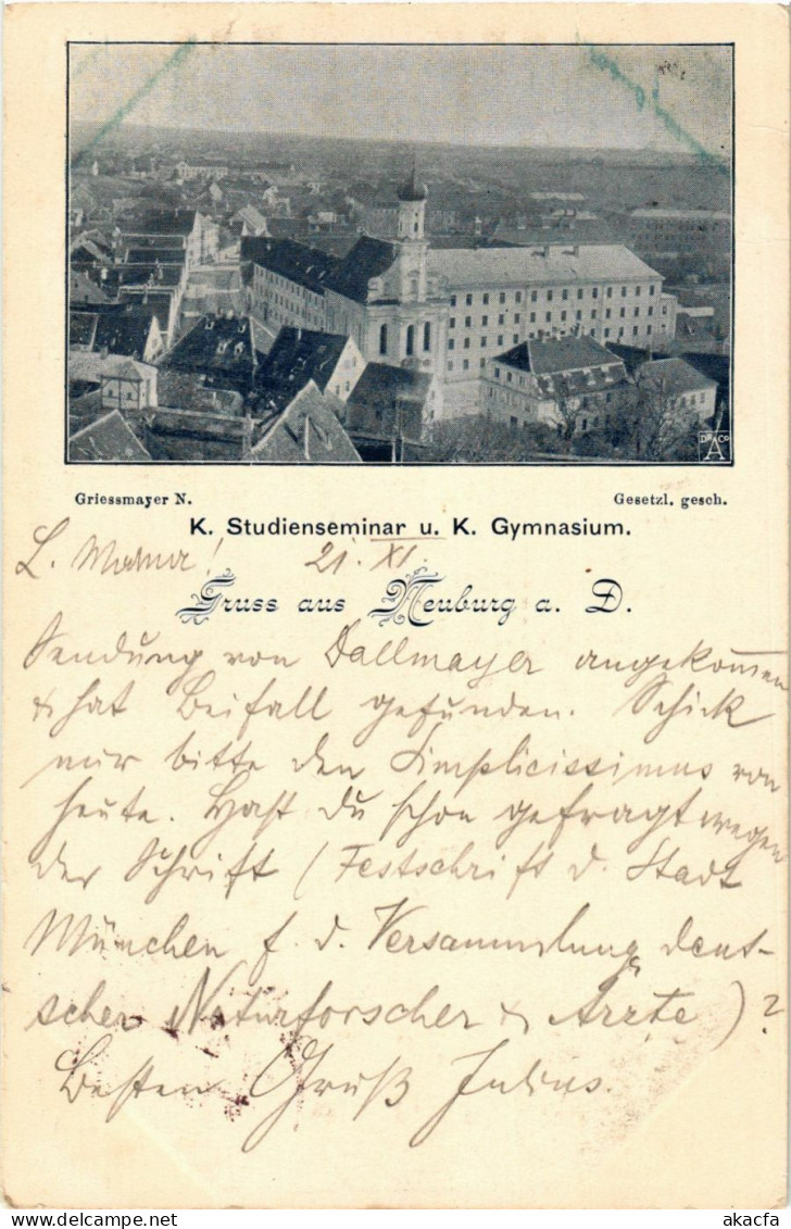 CPA AK Neuburg- K.Studienseminar U. K. Gymnasium GERMANY (943771) - Neuburg