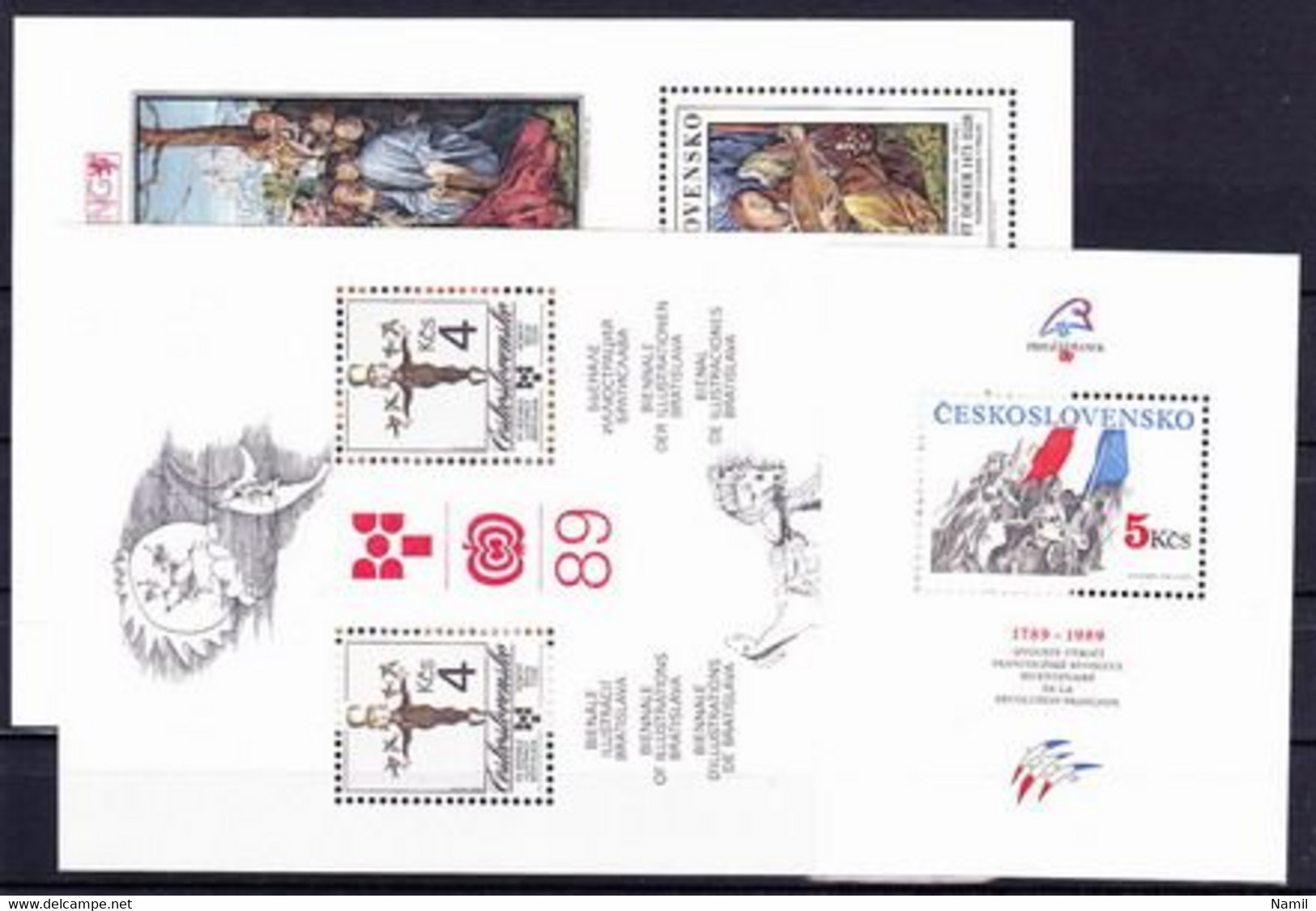 ** Tchécoslovaquie 1989 Mi 2983-3028+Bl.92-4 (Yv 2787-2829+BF), L'année Complete (MNH)** - Volledig Jaar