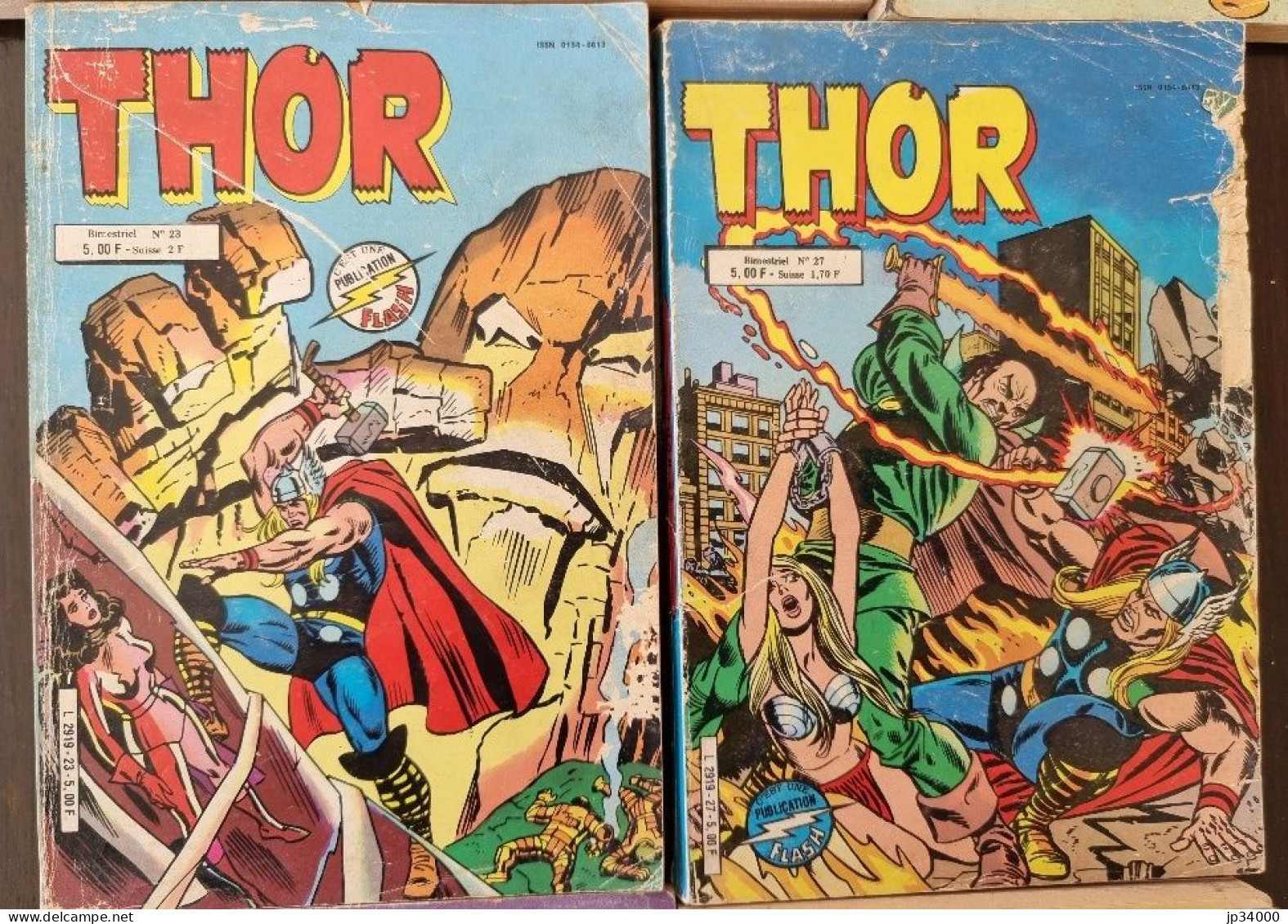 THOR Lot 10 Numéros Différents (1ère Série Et Autres). Arédit Flash (bandes Dessinées Petits Formats) - Lots De Plusieurs BD