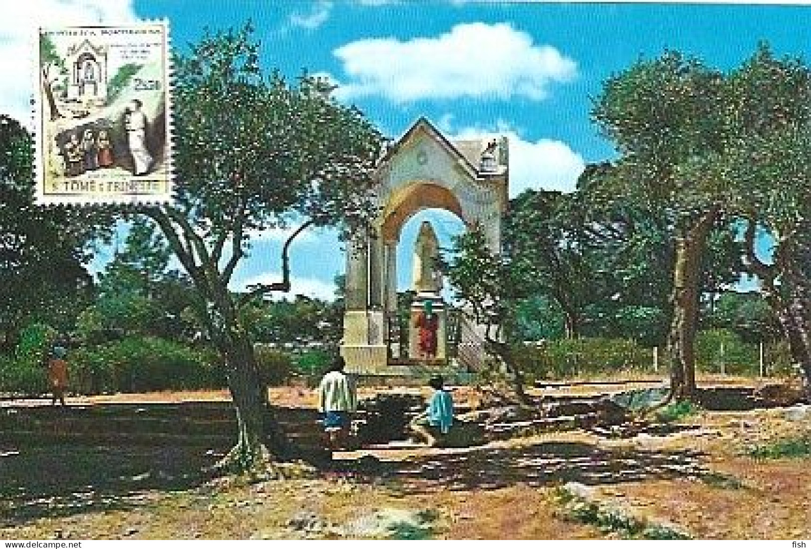 Portugal & Postcard With Stal Of São Tomé, Aljustrel, Place Of The Apparition At 1917-1967 (9799) - Beja
