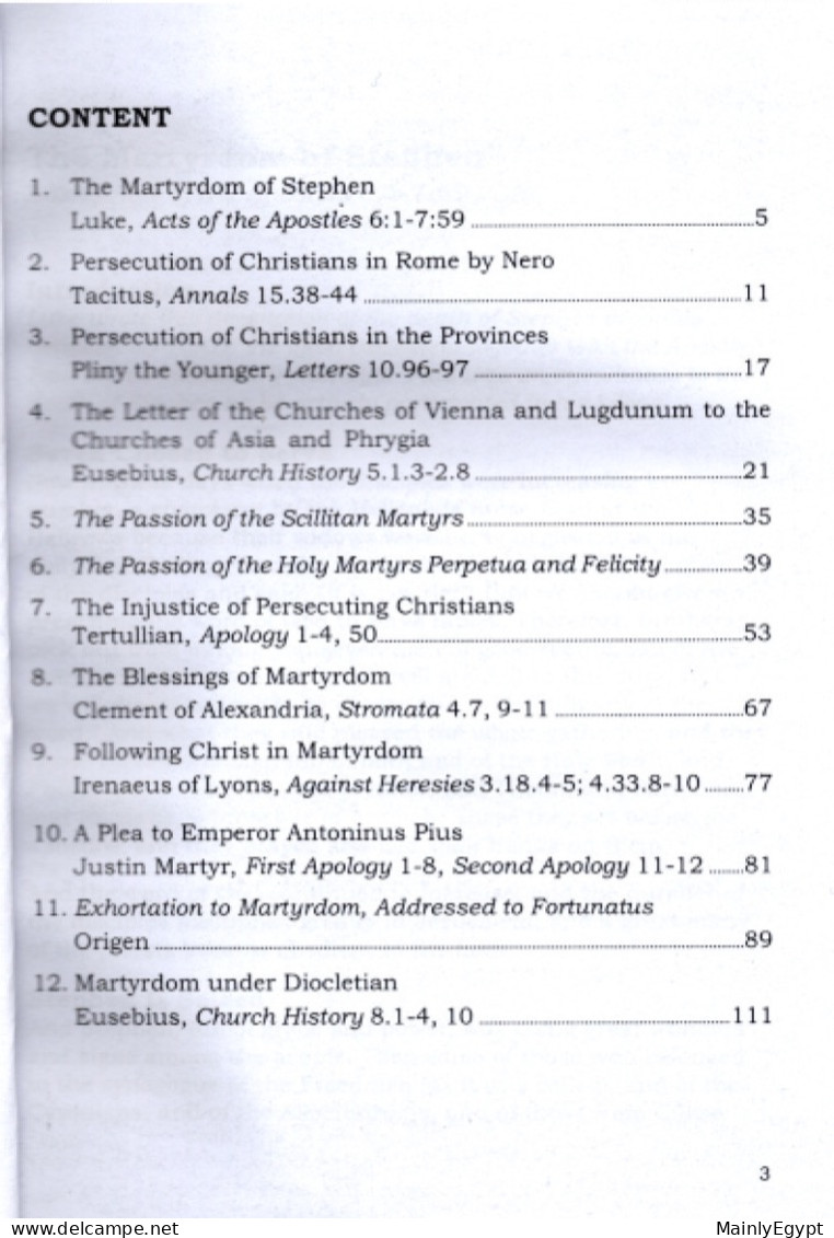 The Persecution Of Christian In The Roman Empire - 12 Eyewitnesses (118 Pages) - Andere & Zonder Classificatie